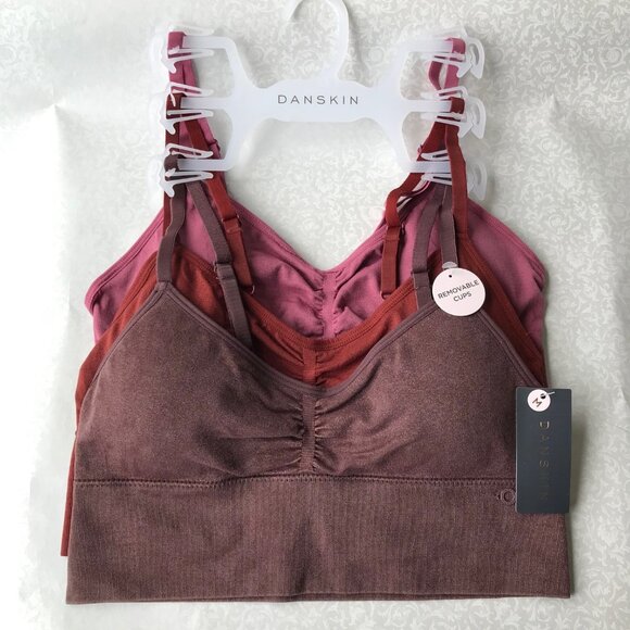 Danskin Intimates BRAS Removable Pads WireLess Strap 3-set Size : M - Picture 1 of 8